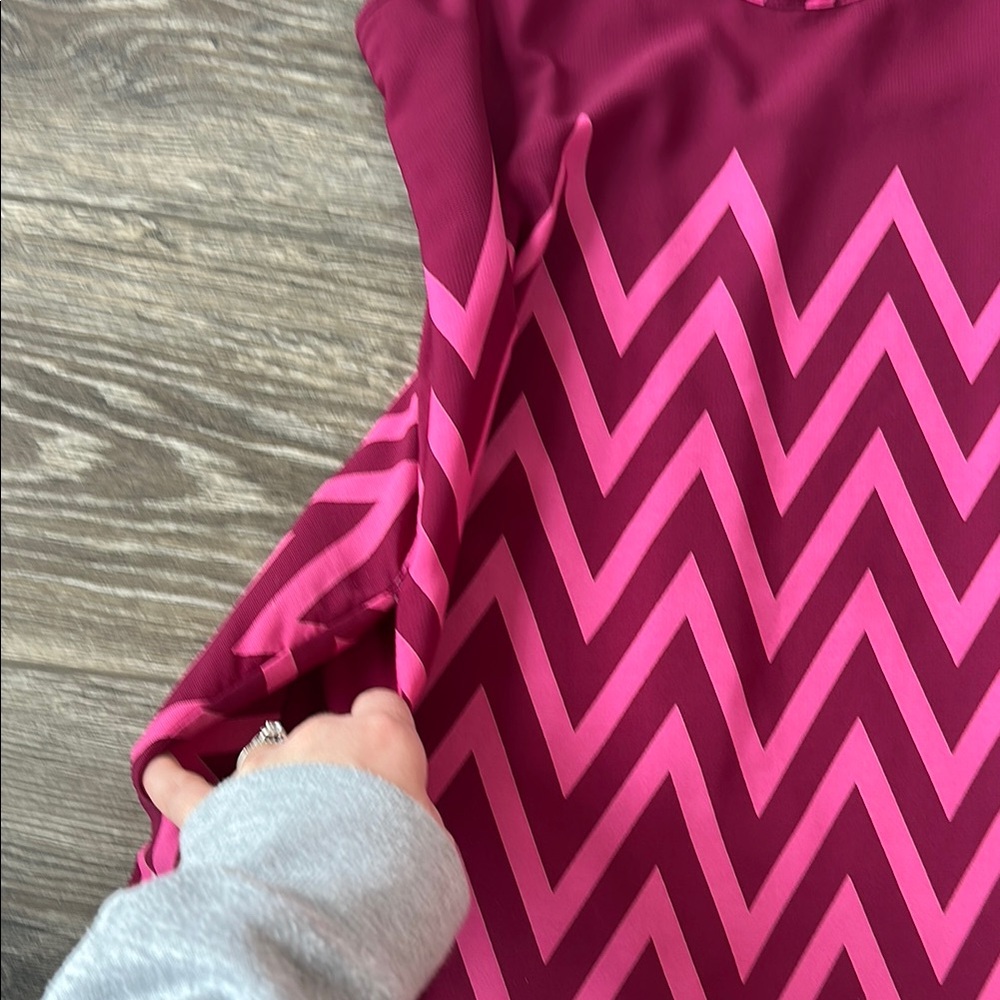 Pink Chevron Dress - Picture 4 of 6